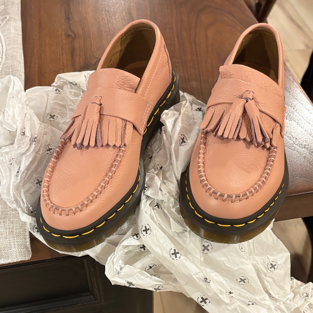 Dr. Martens Pink Tassel Loafers